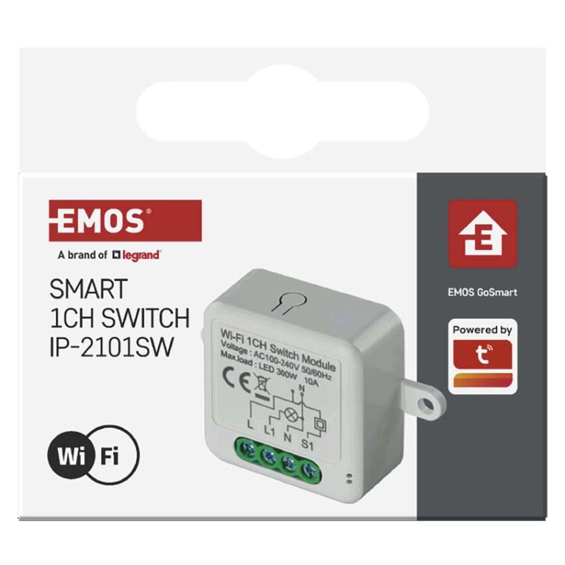 GoSmart spínací modul IP-2101SW, WiFi, 1-kanálový 10