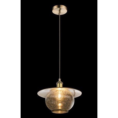 Závesné svietidlo, kov bronzovej farby, sklo, Ø 300, V: 1200, bez žiarovky 1xE27, max. 60W 230V. 2