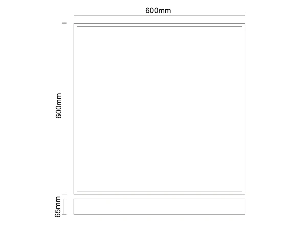 LED podhľadový panel backlite 40W / 600x600 / CCT / WH / UGR19 - PL531 6