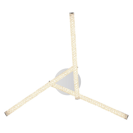 Stropné svietidlo, kov chróm, plast, akrylové krištále priehľadné, nastaviteľné, zmena farby svetla 16