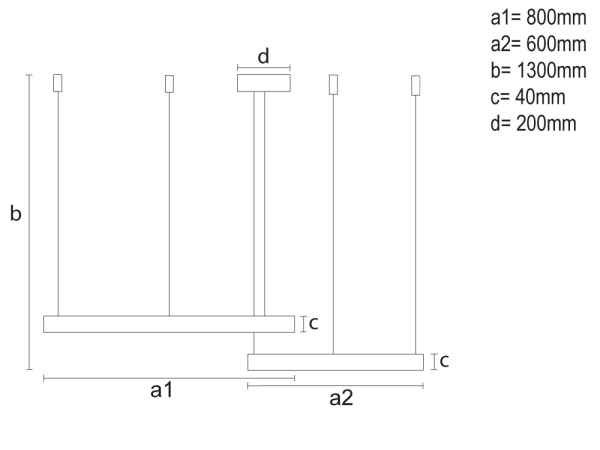 LED závesné svietidlo s diaľkovým ovládačom 100W - J4382/B 1