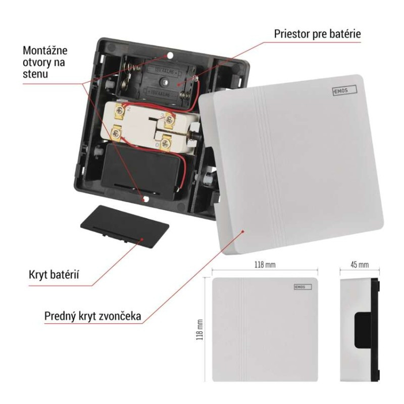 Drôtový zvonček P57101 5
