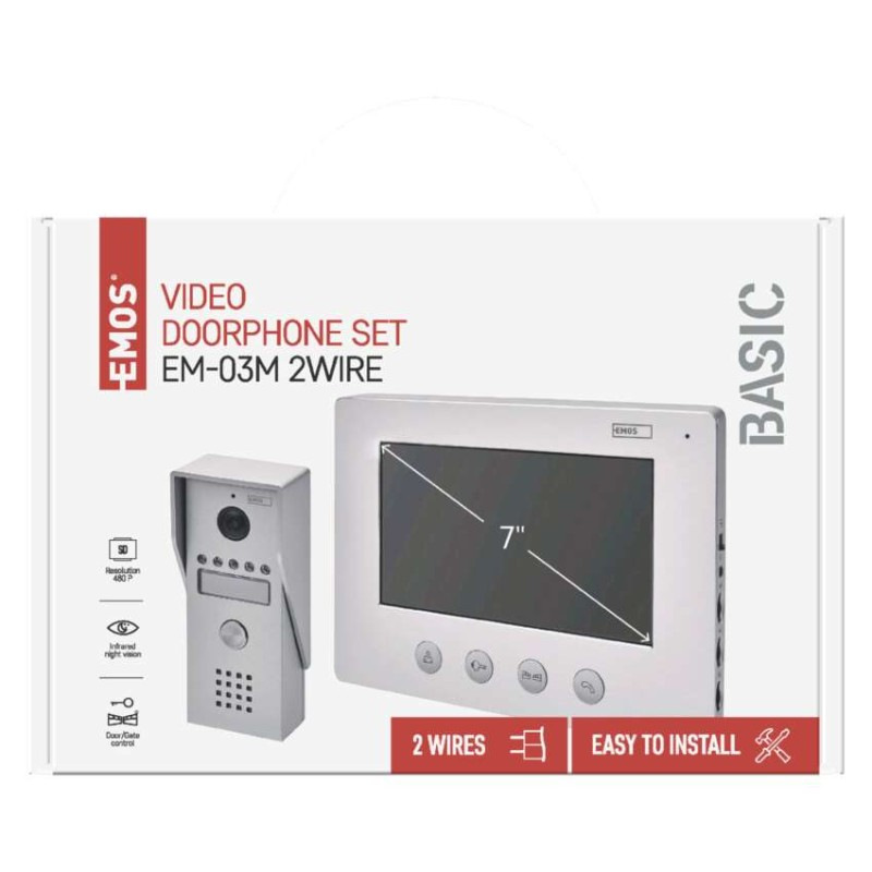 Sada videovrátnika EMOS EM-03M 2WIRE 3