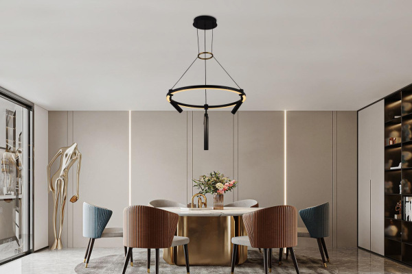 LED závesná lampa na lanku + diaľkový ovládač 85W - J7303/B 13