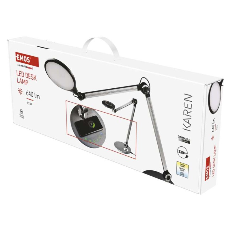 LED stolná lampa KAREN, čierna 2