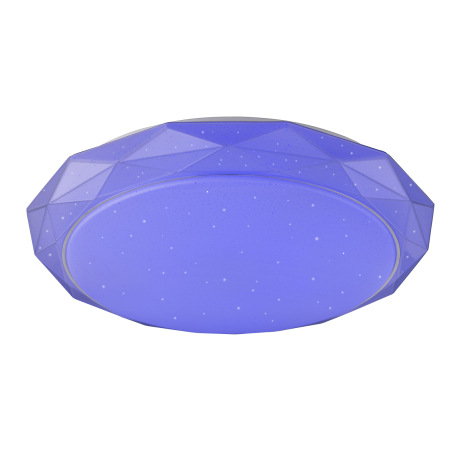 Stropné svietidlo, kov biely, akryl satinovaný, trblietavý efekt, zmena farby svetla 3000-6500K, RGB 8