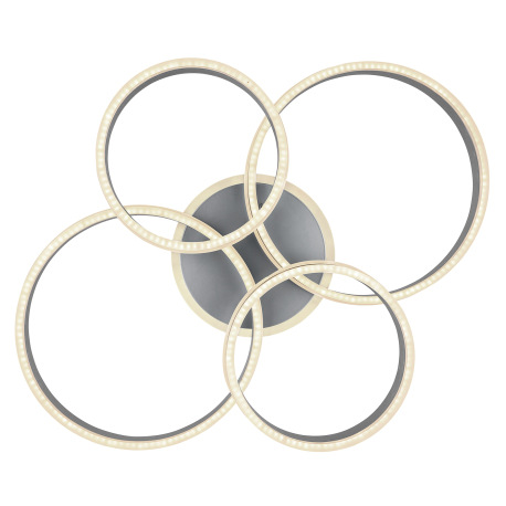 Stropné svietidlo kov sivý, akryl biely, stmievateľné, niekoľko úrovní cez nástenný spínač, pamäťová 3