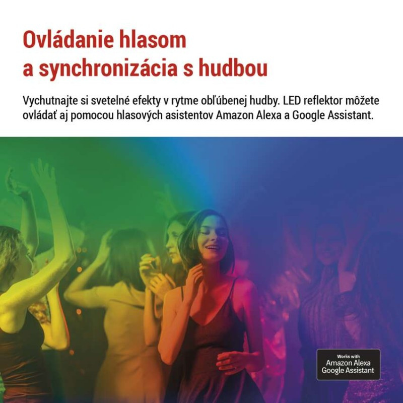 GOSMART LED reflektor 20W, 1720 lm, RGB+CCT, IP65 7