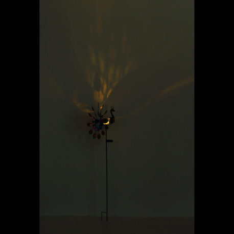 Solárne svietidlo, kov čierny matný, plast čierny matný, kov farebný, posuvný spínač, batéria AAA 30 8