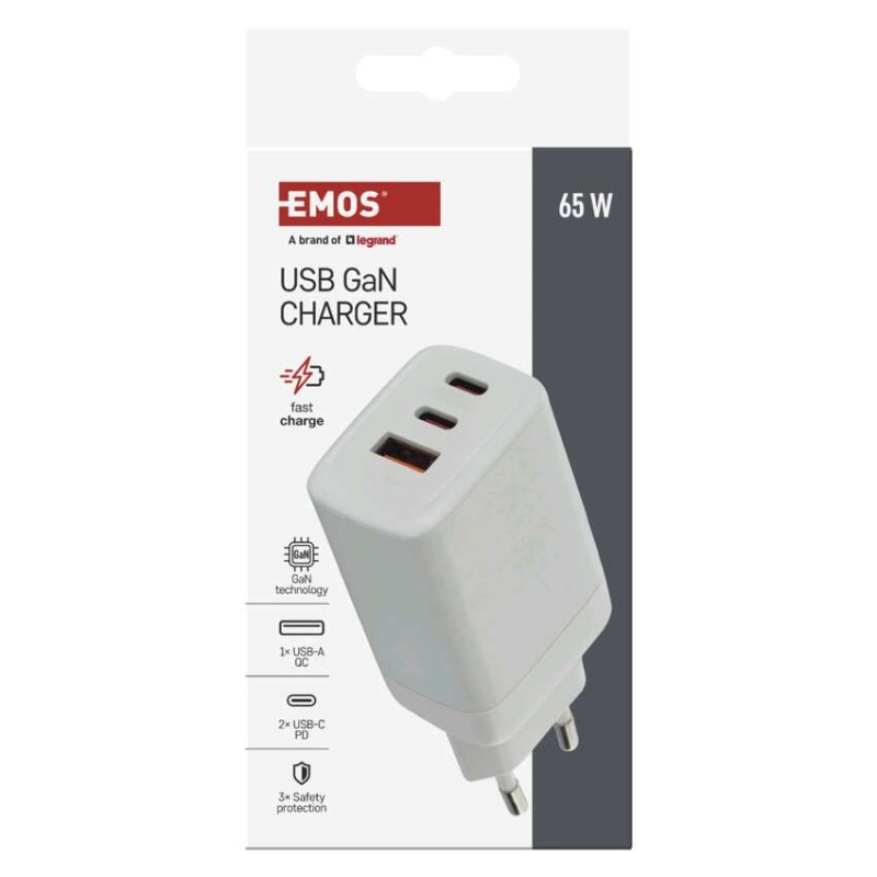 Univerzálny USB adaptér GaN do siete PD 65 W max. 7