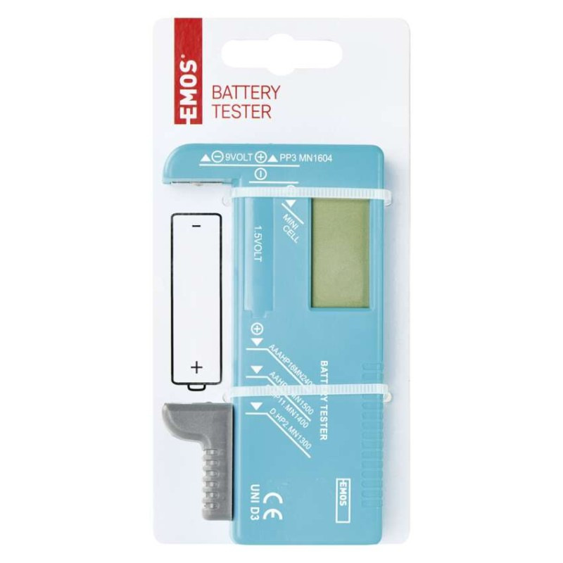 Univerzálny tester batérií (AA, AAA, C, D, 9V, gombíkových) 3