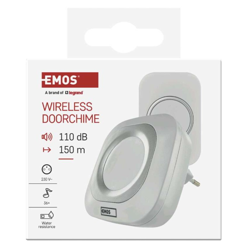 Domový bezdrôtový zvonček P5733W do zásuvky 2