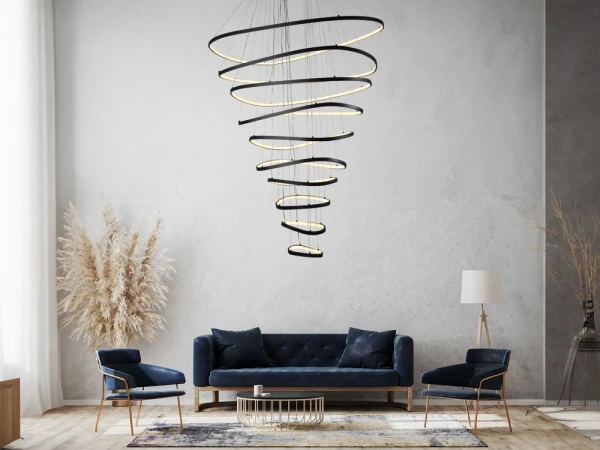 LED závesné svietidlo s diaľkovým ovládačom 370W - J4375/B 8