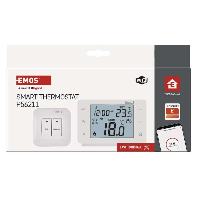 Izbový programovateľný bezdrôtový WiFi GoSmart termostat P56211 13