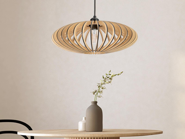 Závesný luster z masívneho dreva E27 / 450 - WRE131