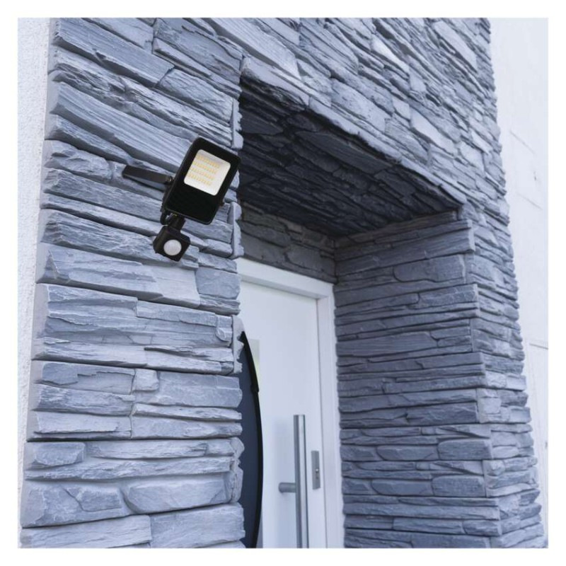 LED reflektor VISIO s pohybovým čidlom, 20 W, neutrálna biela, čierný 12