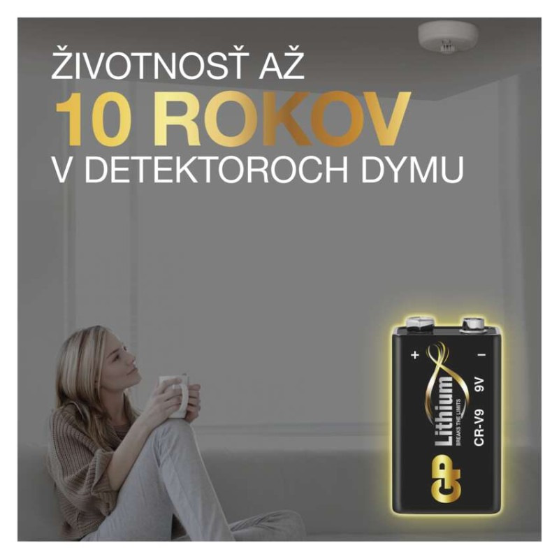 Lítiová batéria GP CR-V9 (9V), 1 ks 4