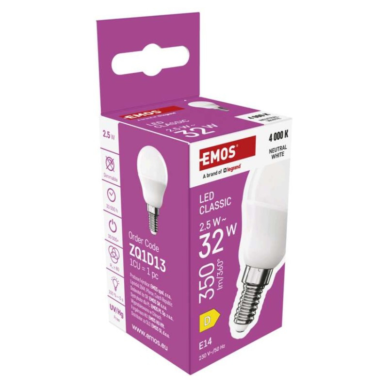LED žiarovka Classic Mini Globe / E14 / 2,5 W (32 W) / 350 lm / Neutrálna biela 6