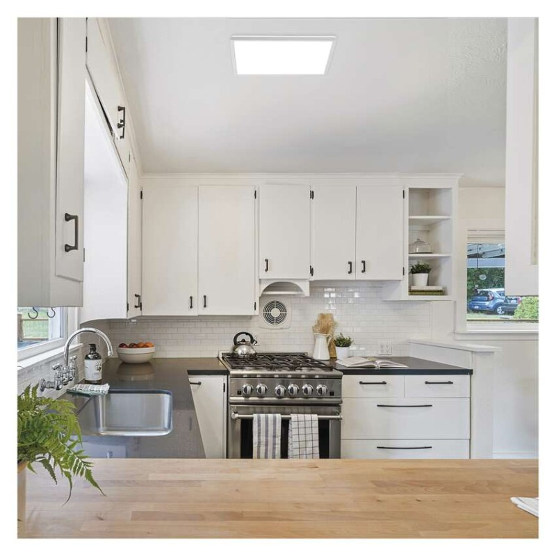 LED prisadené svietidlo FLORI štvorcový, biele, 18W, neutrálna biela 9