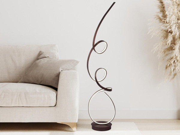 LED dizajnová stojaca lampa 80W - JF2301/BR