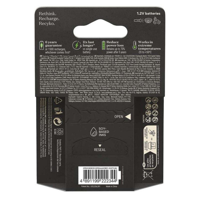 Nabíjacia batéria GP ReCyko Pro Professional (AAA) 6 ks 7