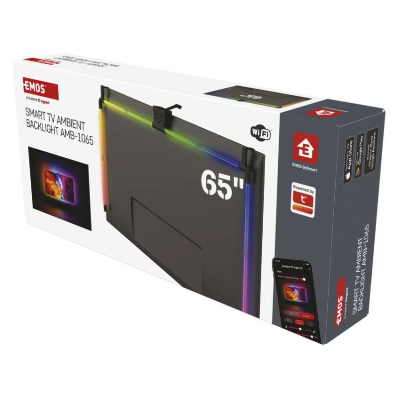 GoSmart Ambientné LED RGB osvetlenie za TV 65“ (164 cm) 12