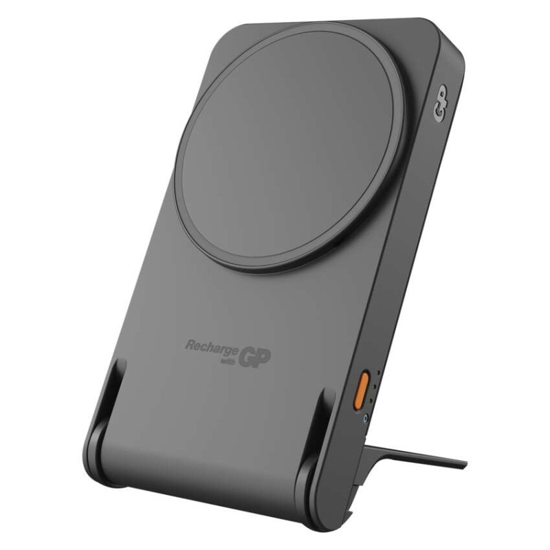 Power bank GP Q05B , 5 000 mAh, 20 W+Wireless, čierna 1