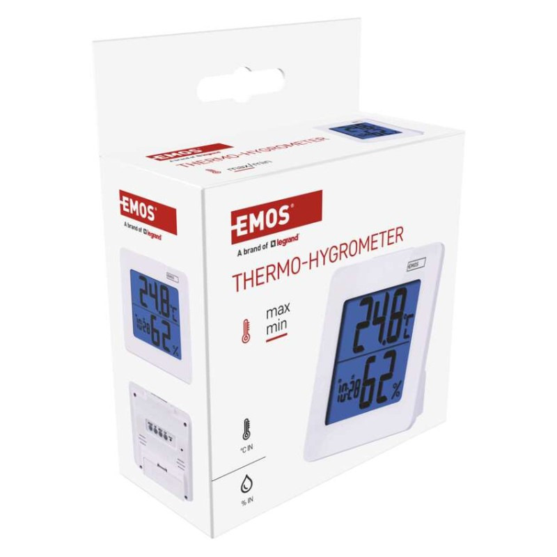 Digitálny teplomer s vlhkomerom E0114 8