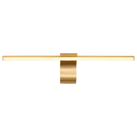 Nástenné svietidlo kov mosadz matná, akryl biely, IP44, ŠxV: 608x80mm, H: 150mm, vrátane LED 10W 230 9