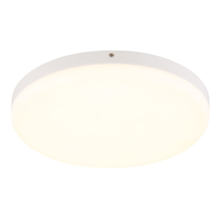 Stropné svietidlo, plast biely, ø: 300mm, V: 50mm, vrátane LED 18W 230V, zdroj 2000lm, výstup 1080lm