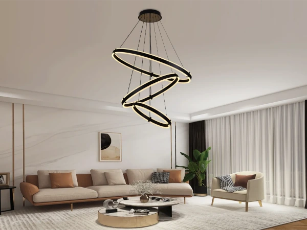 LED závesná lampa + diaľkový ovládač 250W - J4340/B 4