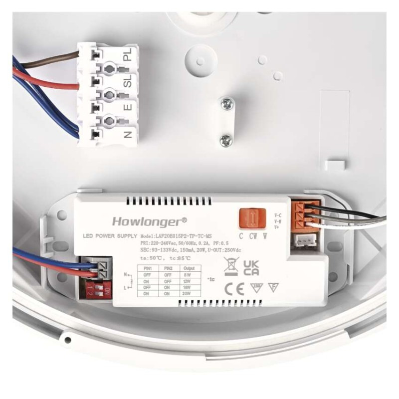 LED prisadené svietidlo FLERI, kruhové 20W, so zmenou CCT 10