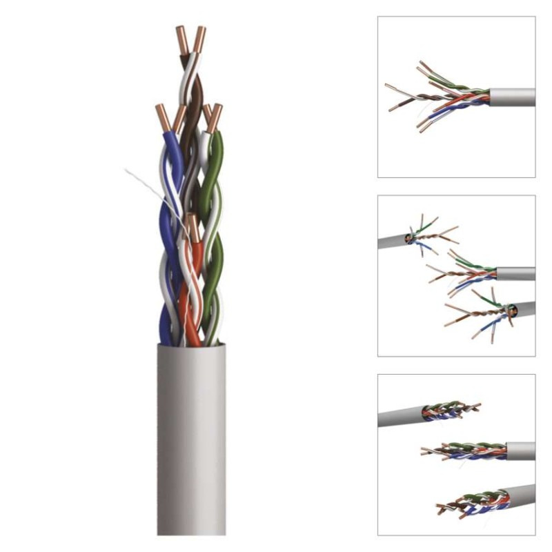 Datový kábel UTP CAT 5E PVC Basic, 100m 11