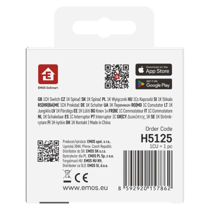 GoSmart spínací modul IP-2201SW, WiFi, 1-kanálový 5
