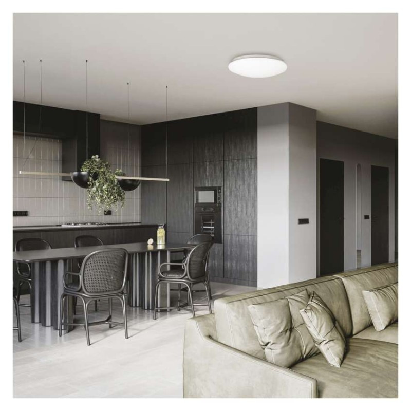 LED stropné svietidlo TIVI, A CLASS, okrúhle biele 19W, IP44, Neutrálna biela 5