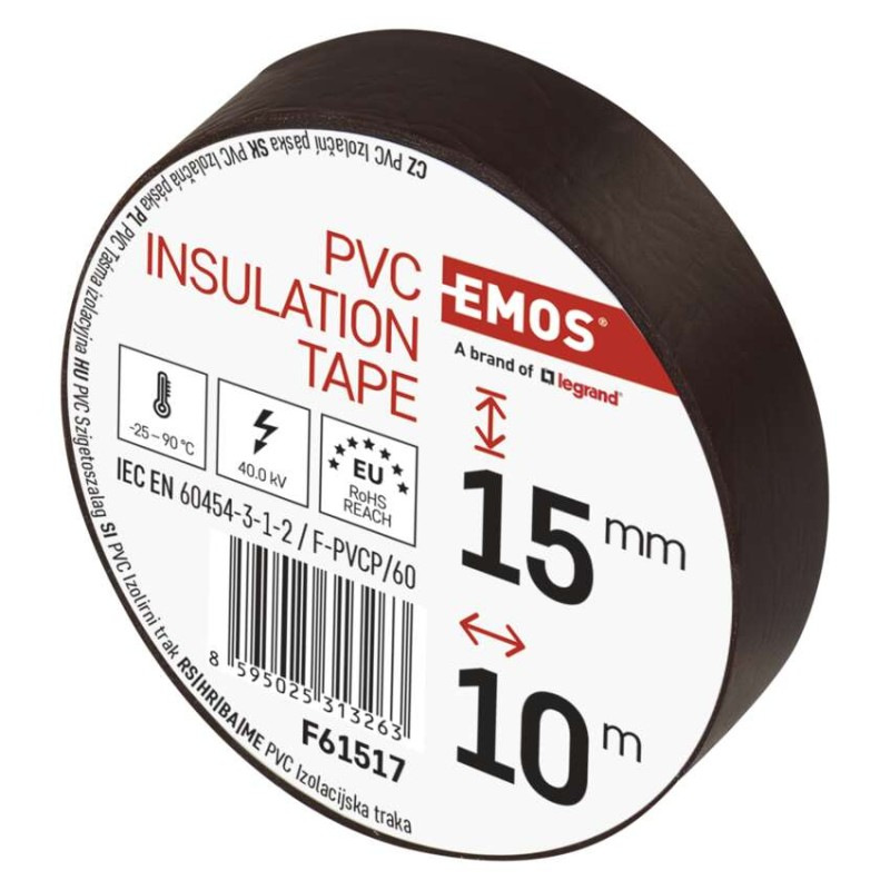 Izolačná páska PVC 15mm / 10m hnědá 3