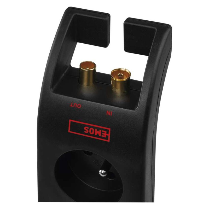 Prepäťová ochrana 1800J – 4 zásuvky, 2m, čierna 6