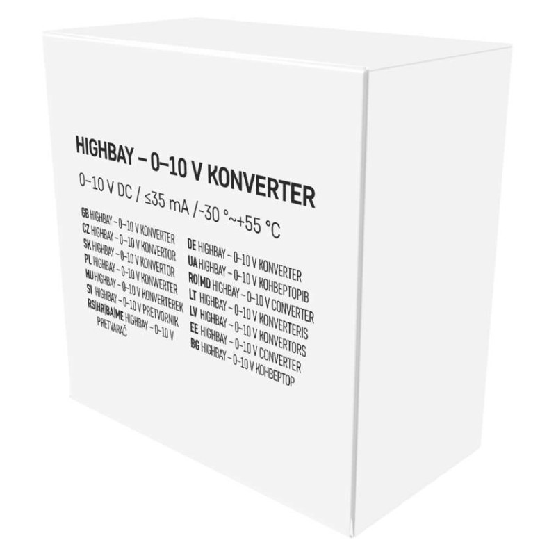 Konvertor 0–10 V pre priemyselná svíetidla HIGHBAY 5