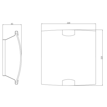 Nástenné svietidlo, kov biely, chróm, satinované sklo, ozdobné linky, DxŠ: 220x225, H: 65, bez žiaro 4