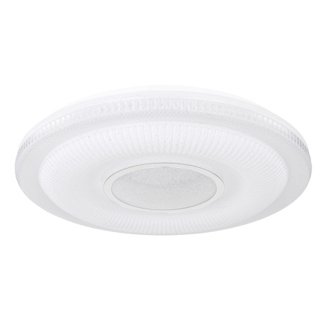 Stropné svietidlo, kov biely, chróm, akryl biely, sklenený krištáľ, trblietavý efekt, kompatibilné s 11