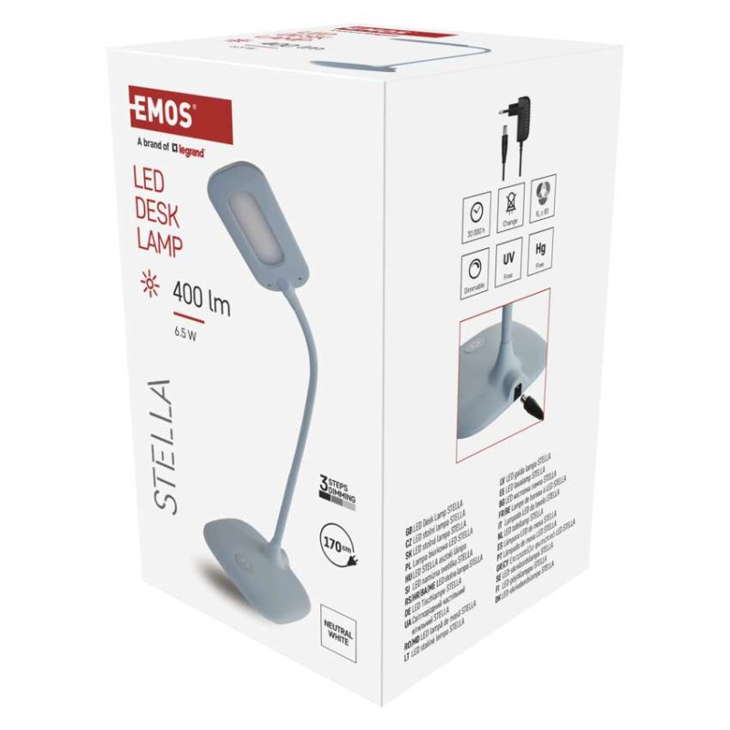 LED stolná lampa STELLA, modrá 2