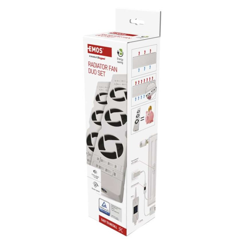 Ventilátor pod radiátor DUO, biely 12
