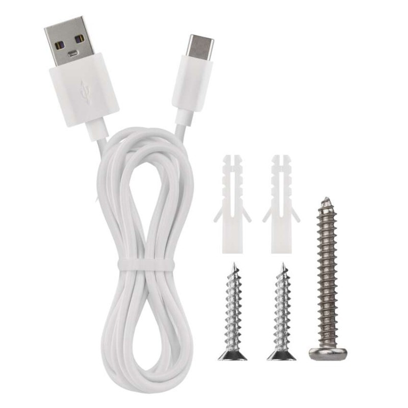 LED stolná lampa ABBIE, dobíjacia, biela 9