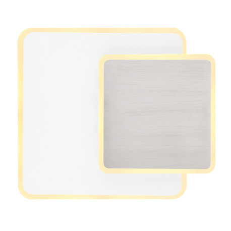 Nástenné svietidlo, kov biely nikel, akryl opál, otočná menšia kocka, ŠxV:170x200, H:55, vrátane 1xL 3