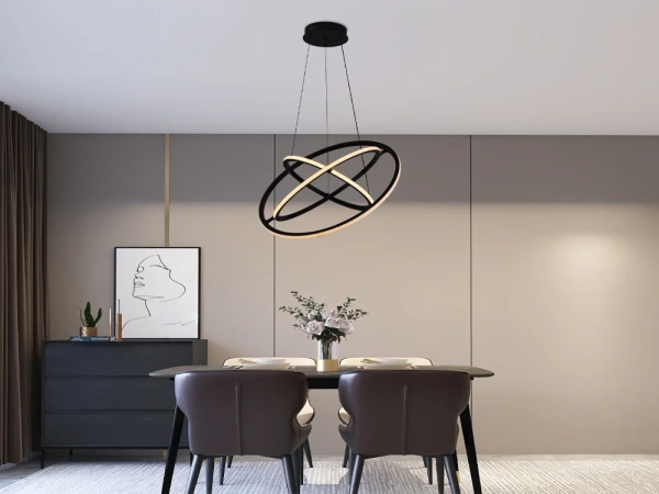 LED závesné svietidlo na lanku + diaľkový ovládač 105W - J4350/B 5