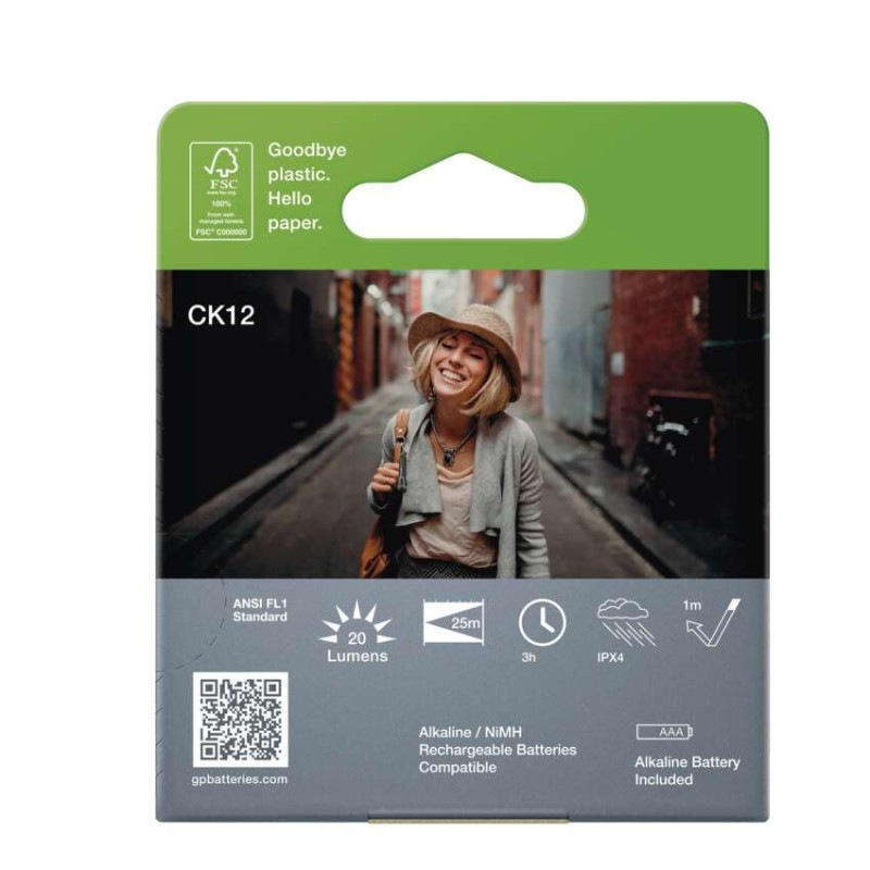 LED ručné svietidlo GP CK12, 20 lm, 1× AAA 3