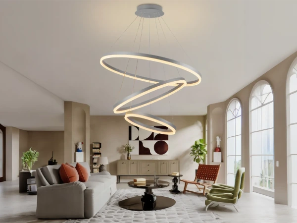 LED závesné svietidlo na lanku + diaľkový ovládač 125W - J4313/S 9