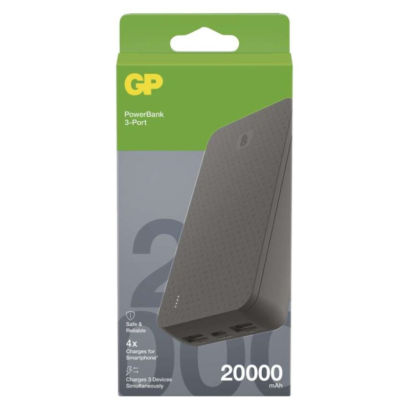 Power bank GP B+ Series, 20 000 mAh, 15 W, čierna 5