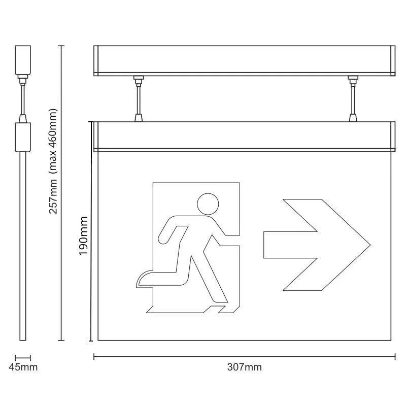 LED núdzové svietidlo 4W / 3h / IP20 - LEL203 3