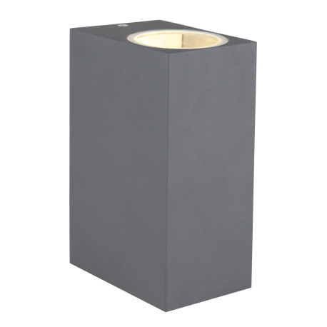 Vonkajšie svietidlo, hliník antracit, sklo priehľadné, svieti smerom hore a dole, IP44, ŠxV:70x150, 5